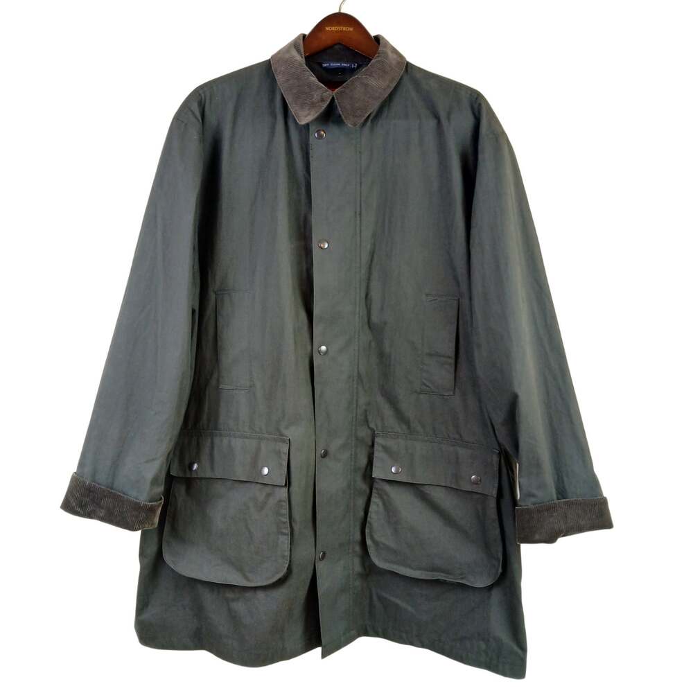 Norm Thompson VTG Men's XL Green Chore Barn Field Jacket Plaid Lined
